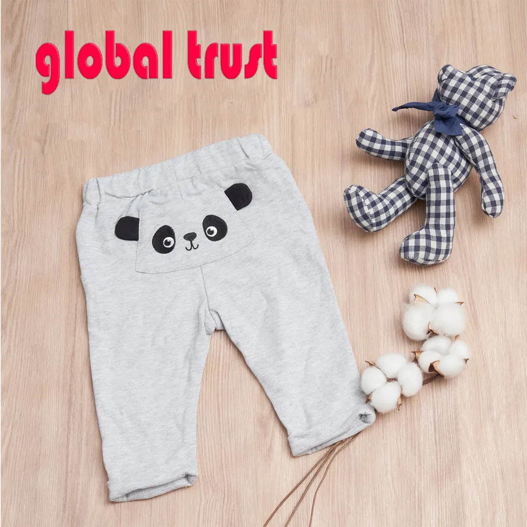 Wholesale New Cartoon Sweatpants Solid Color Jogger Athletic Pants Cotton Trousers Baby Clothing